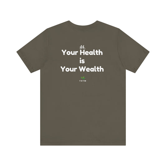 Bella + Canvas 3001 Unisex Jersey Short-Sleeve T-Shirt - "Your Health is Your Wealth"