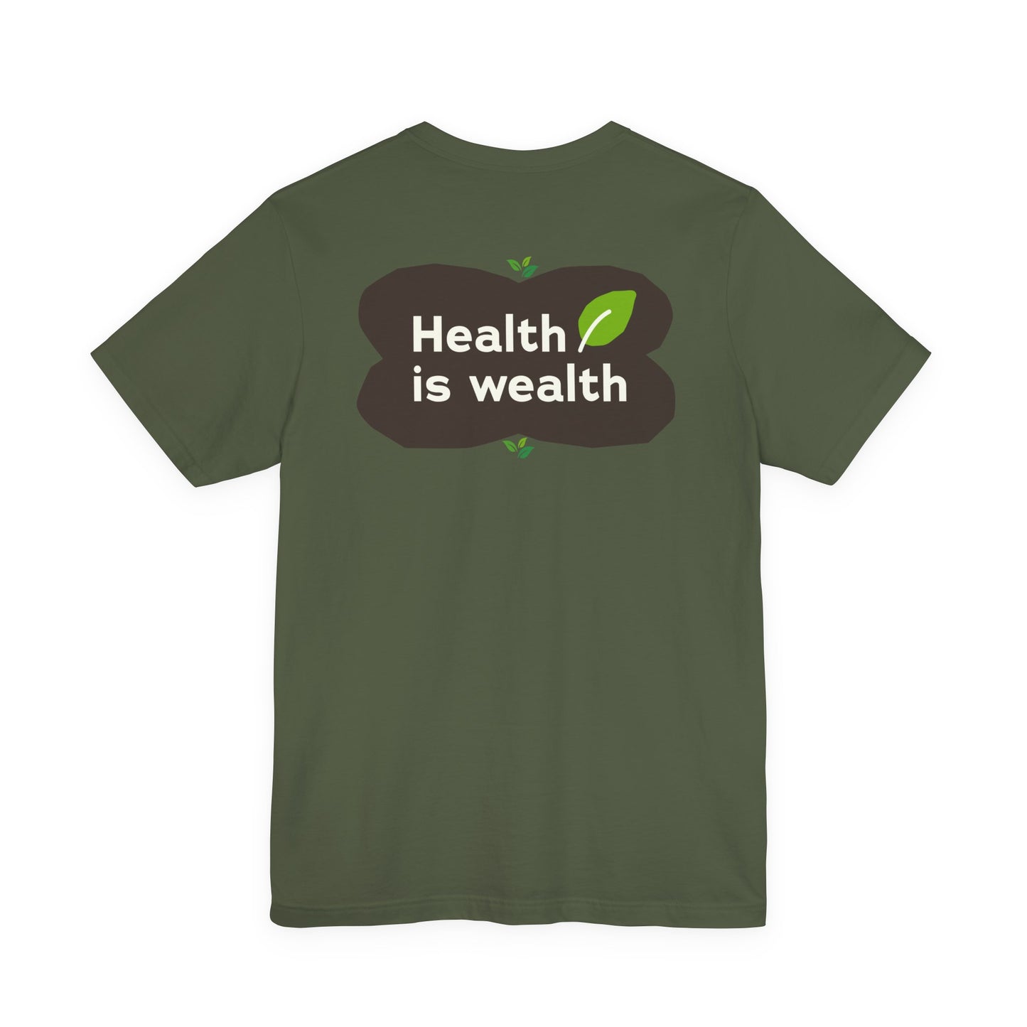 Bella+Canvas 3001 Unisex "Health is Wealth" T-Shirt