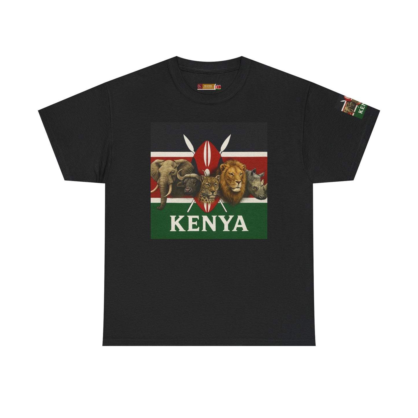 Gildan 5000 Unisex Kenya Flag T-Shirt
