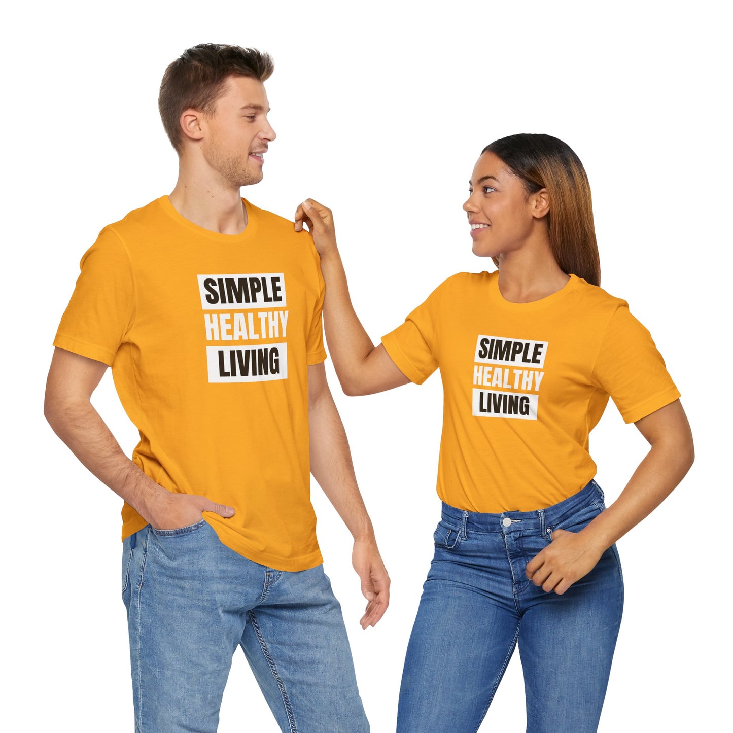 Simple Healthy Living Unisex Tee - Bella+Canvas 3001