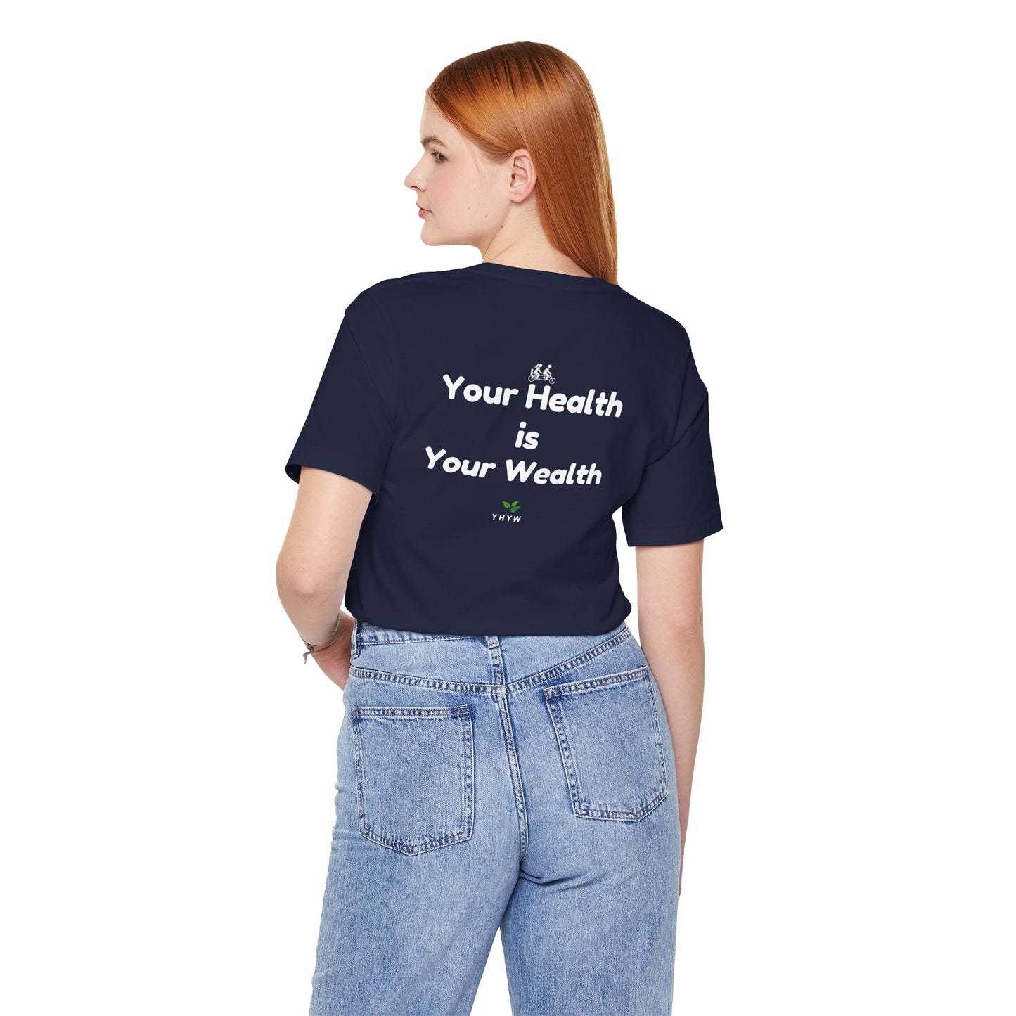 Bella + Canvas 3001 Unisex Jersey Short-Sleeve T-Shirt - "Your Health is Your Wealth"