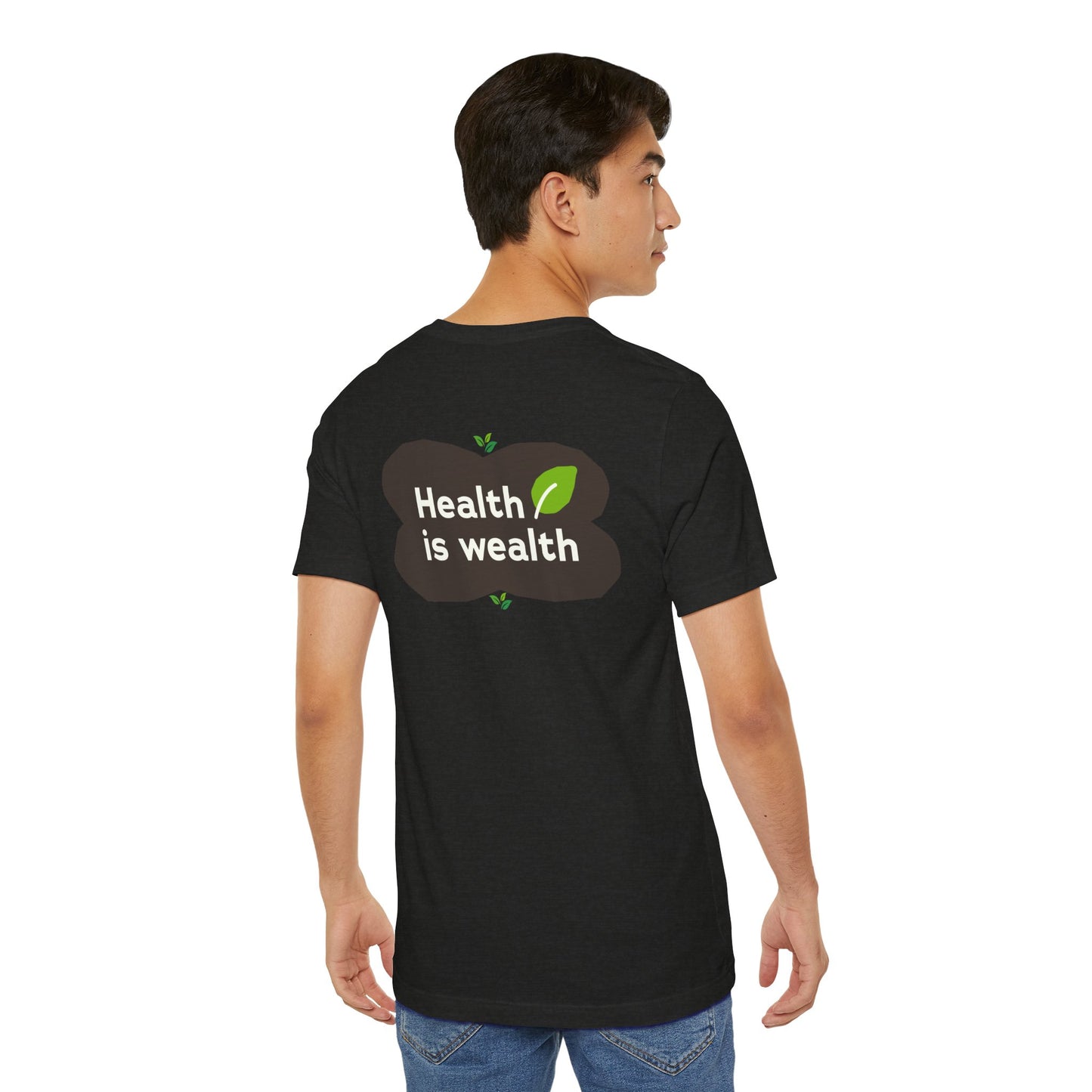 Bella+Canvas 3001 Unisex "Health is Wealth" T-Shirt