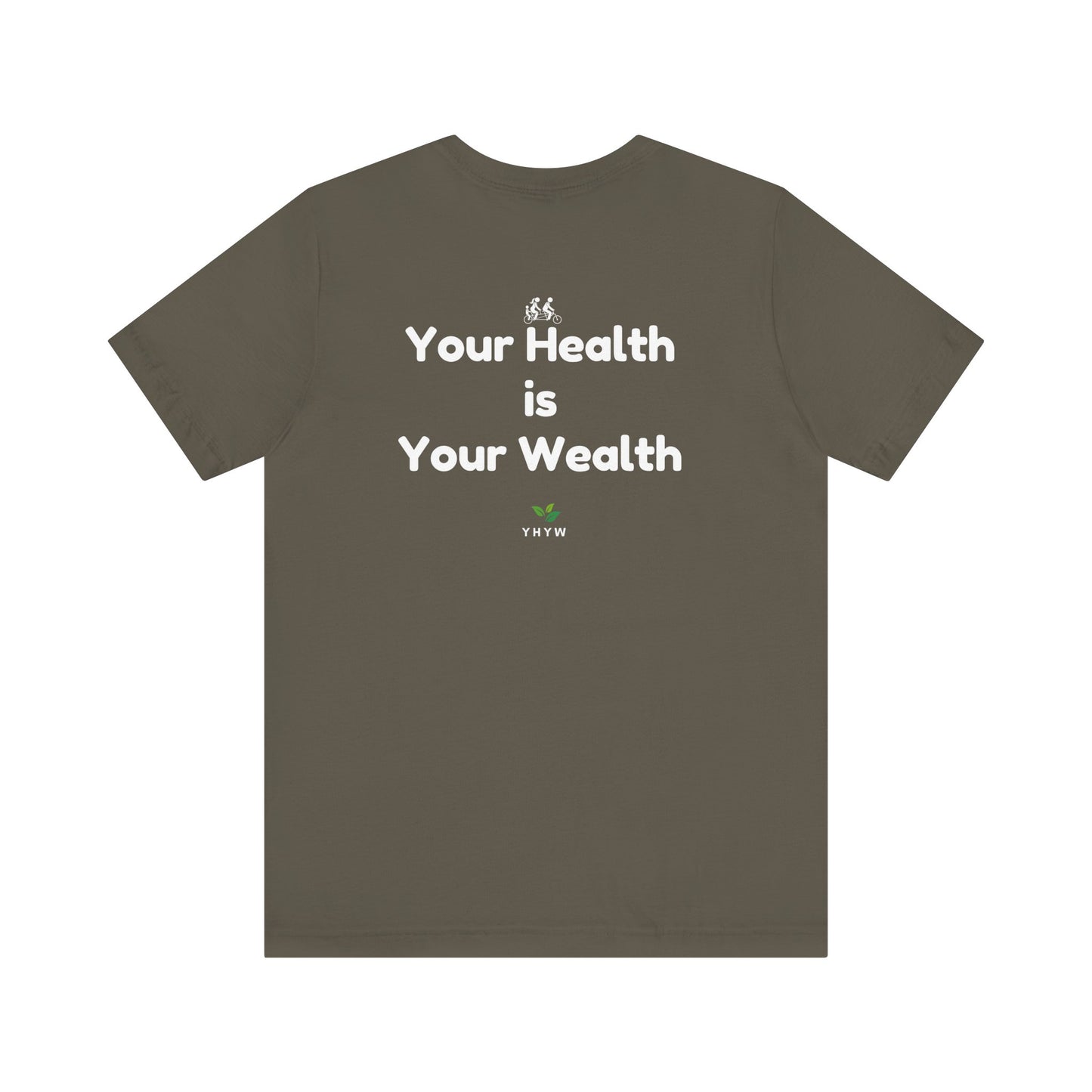 Bella + Canvas 3001 Unisex Jersey Short-Sleeve T-Shirt - "Your Health is Your Wealth"