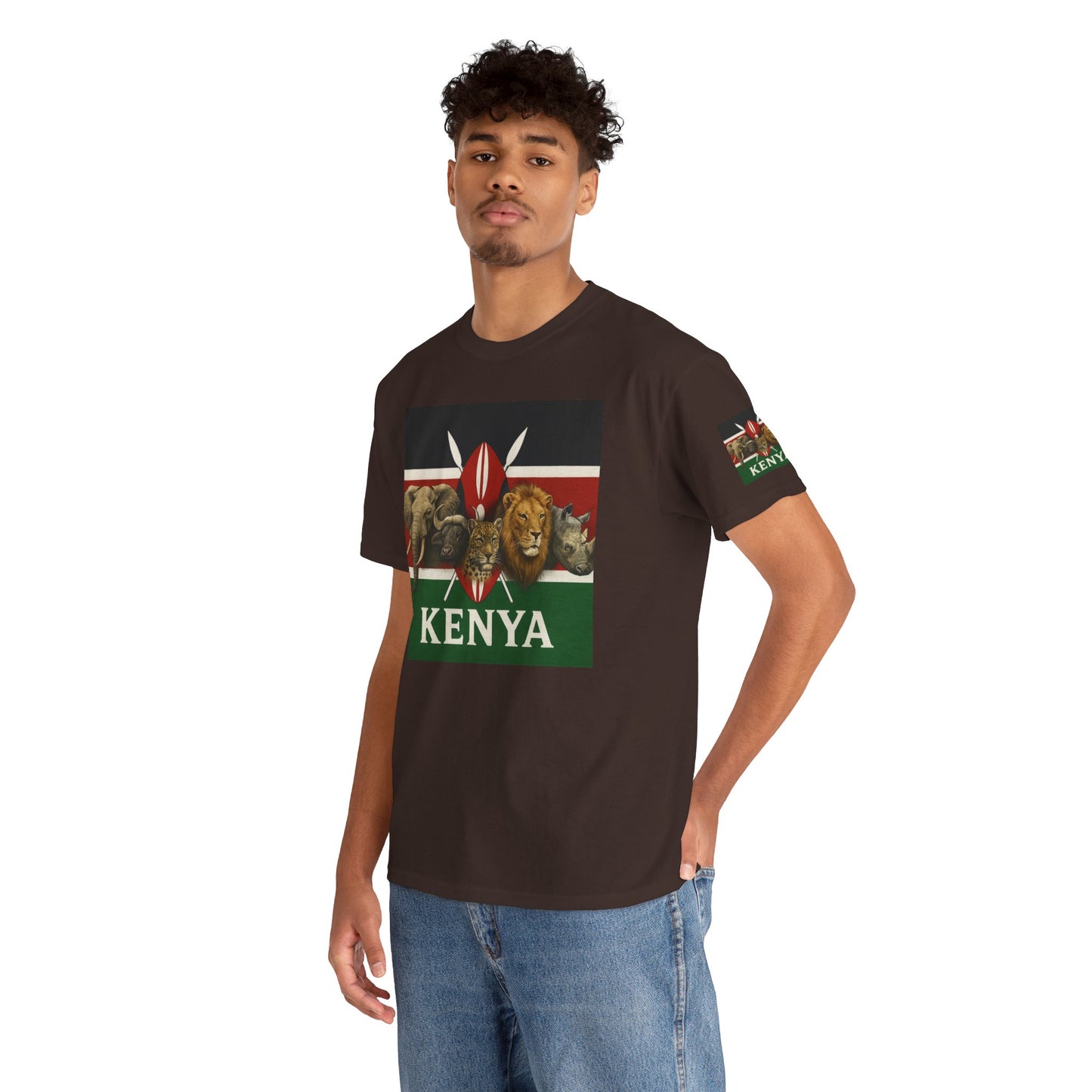 Gildan 5000 Unisex Kenya Flag T-Shirt