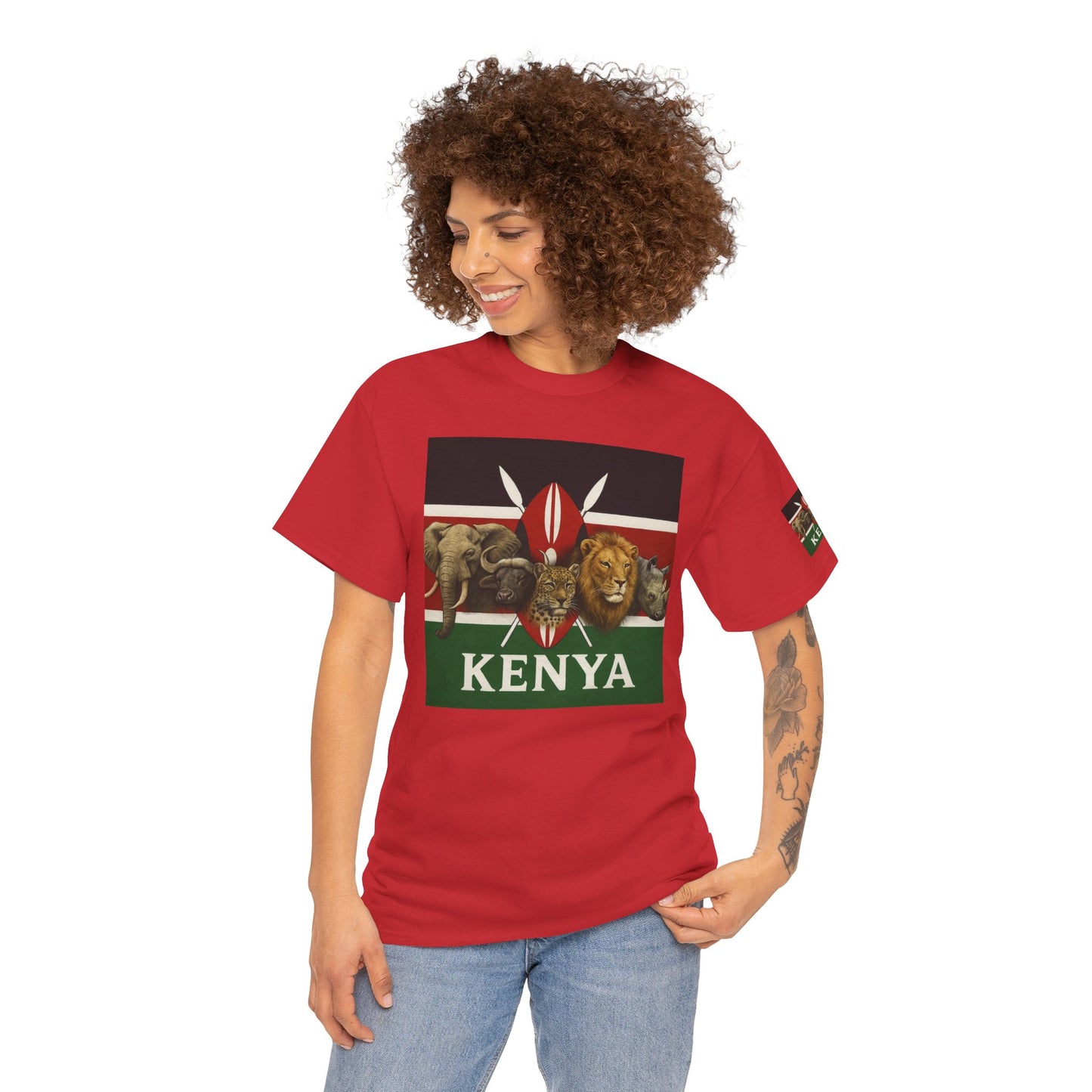 Gildan 5000 Unisex Kenya Flag T-Shirt