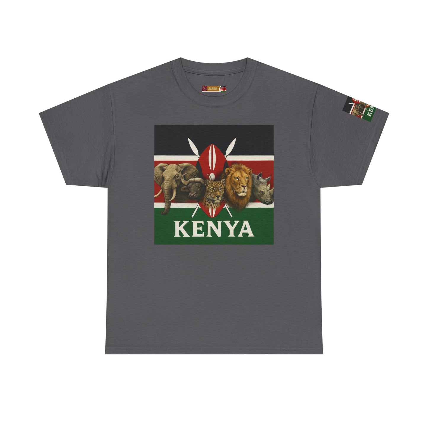 Gildan 5000 Unisex Kenya Flag T-Shirt