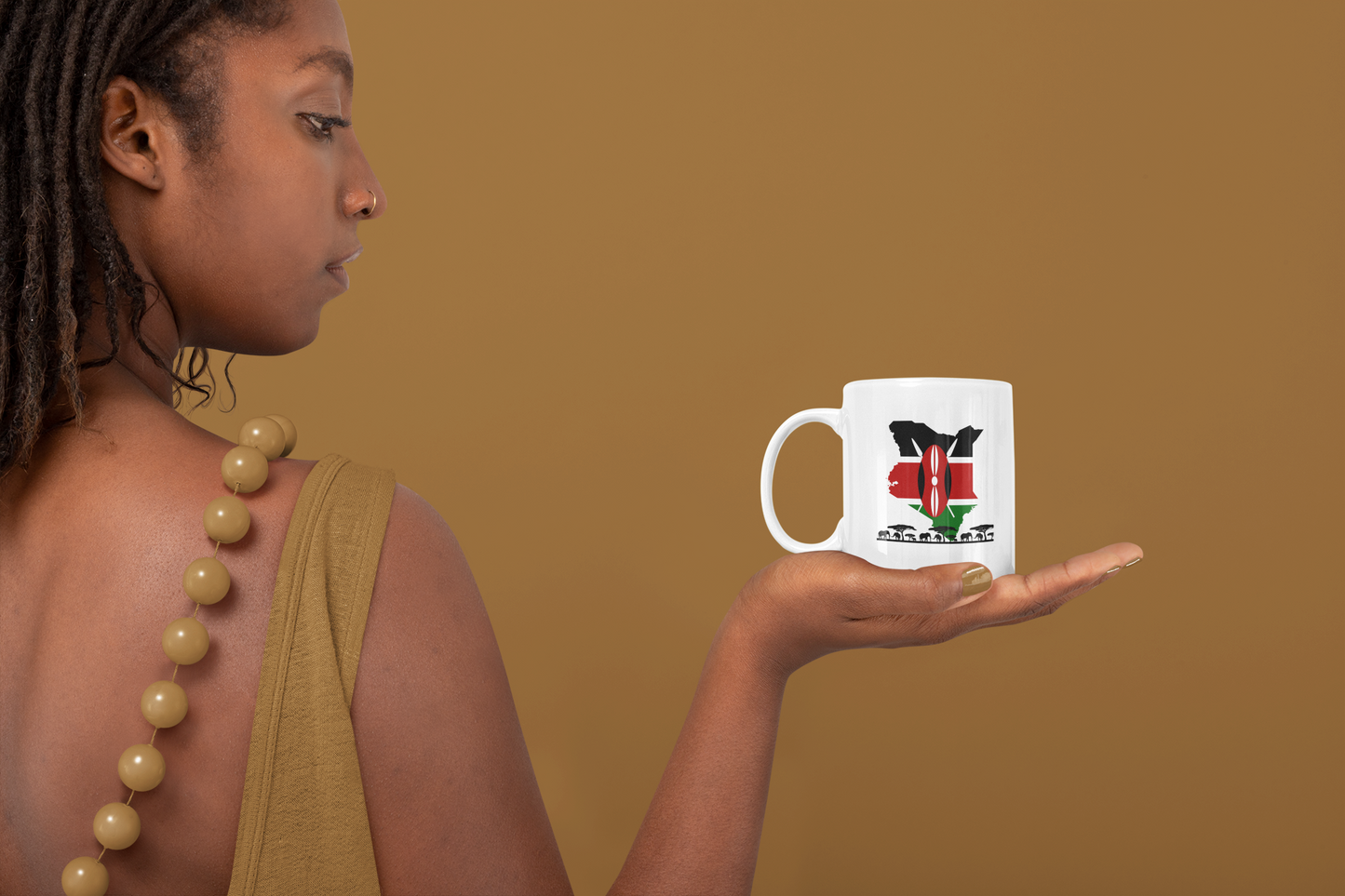 Kenyan Flag Ceramic Coffee Mug - 11oz or 15oz