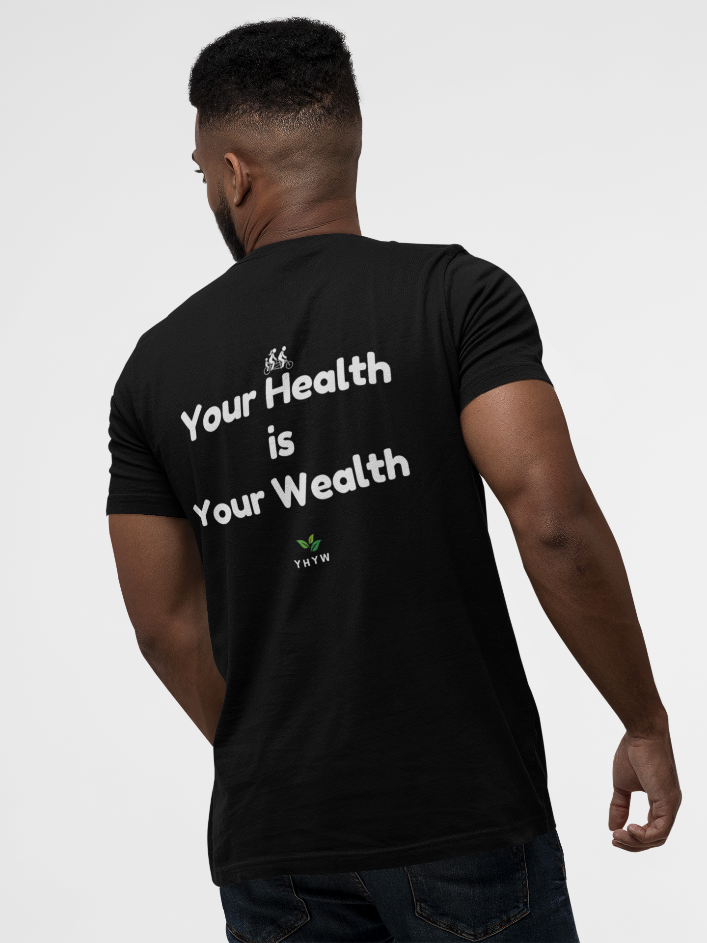 Bella + Canvas 3001 Unisex Jersey Short-Sleeve T-Shirt - "Your Health is Your Wealth"