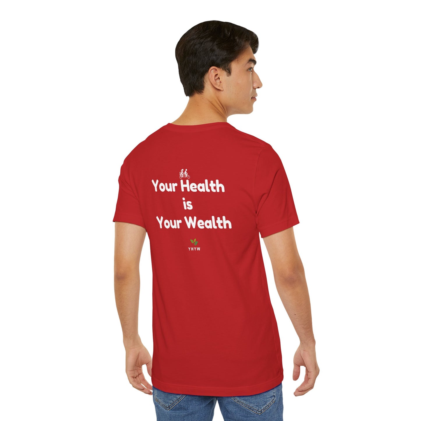 Bella + Canvas 3001 Unisex Jersey Short-Sleeve T-Shirt - "Your Health is Your Wealth"