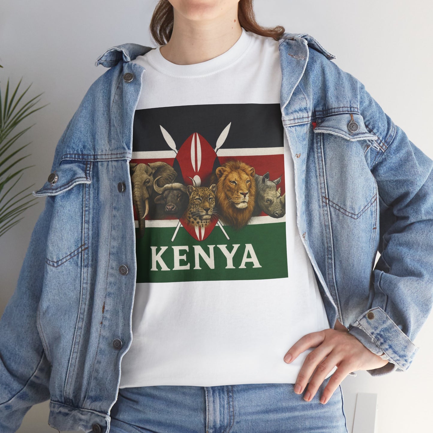Gildan 5000 Unisex Kenya Flag T-Shirt