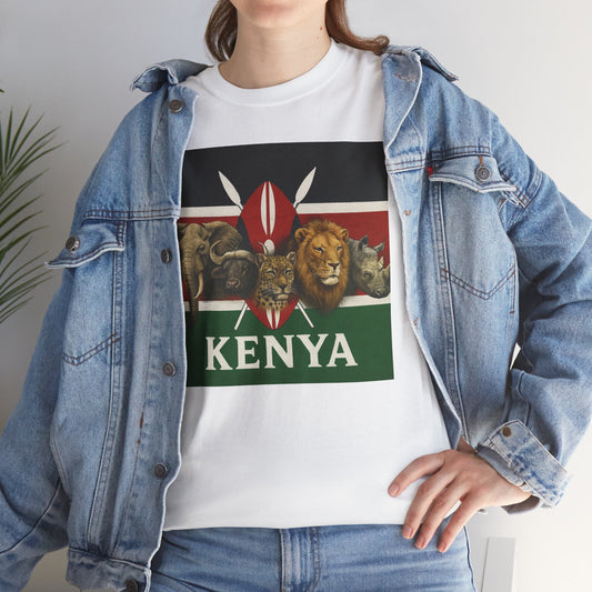 Gildan 5000 Unisex Kenya Flag T-Shirt
