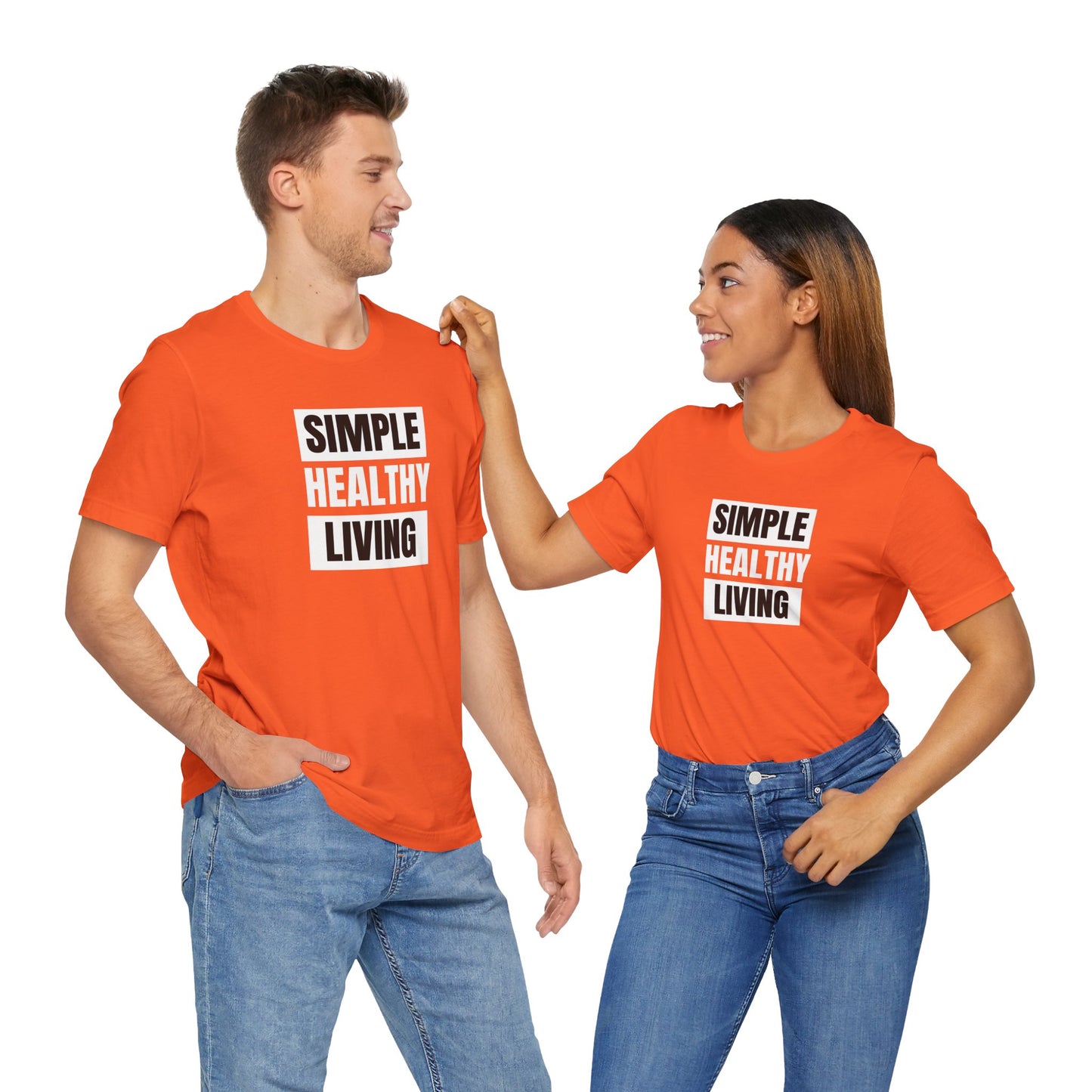 Simple Healthy Living Unisex Tee - Bella+Canvas 3001