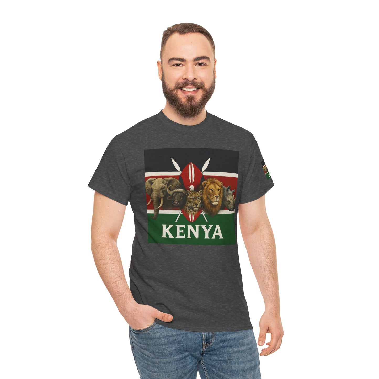 Gildan 5000 Unisex Kenya Flag T-Shirt