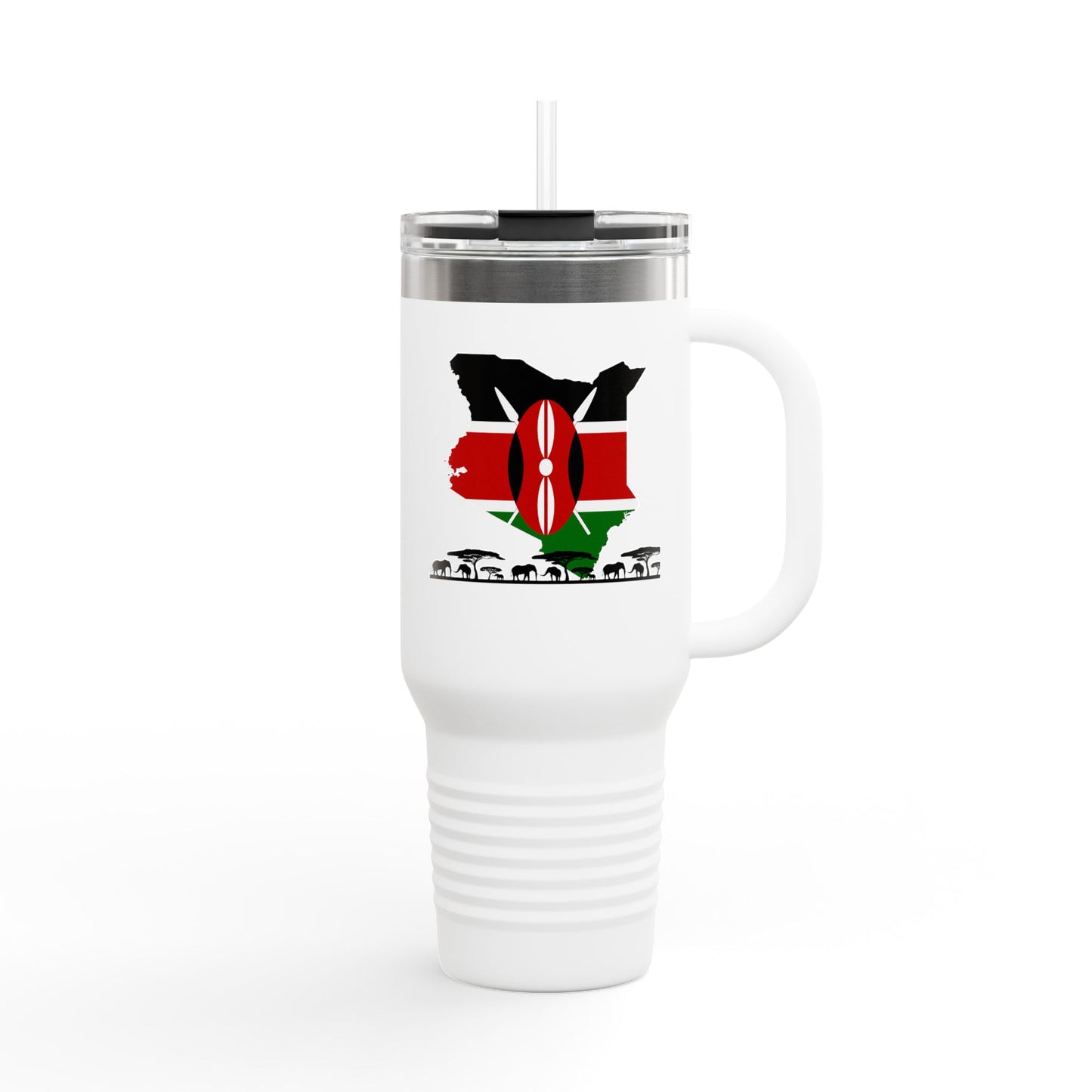 40oz Insulated Stainless Steel Travel Mug with Handle