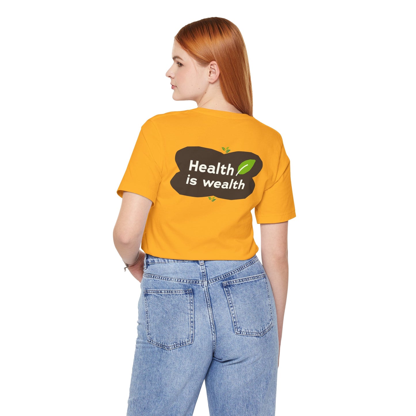 Bella+Canvas 3001 Unisex "Health is Wealth" T-Shirt