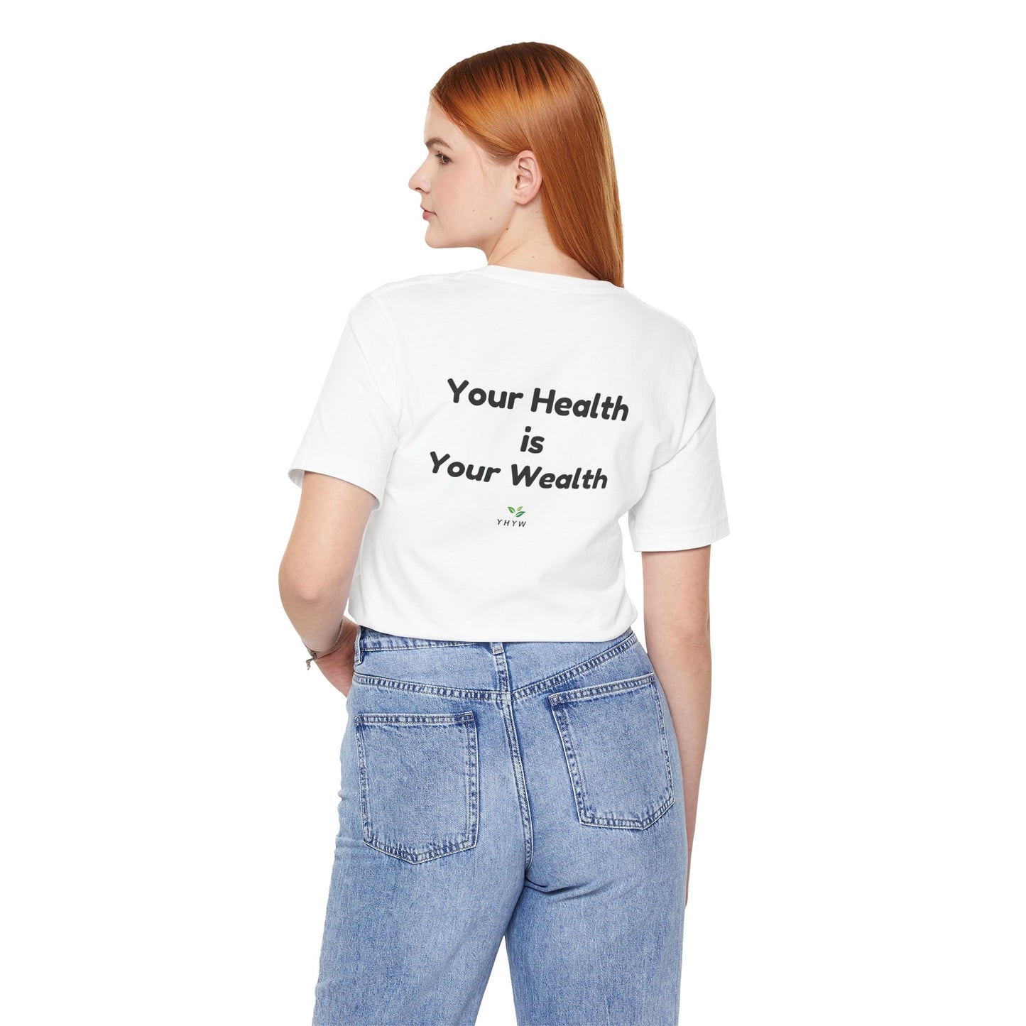 Bella + Canvas 3001 Unisex Jersey Short-Sleeve T-Shirt - "Your Health is Your Wealth"